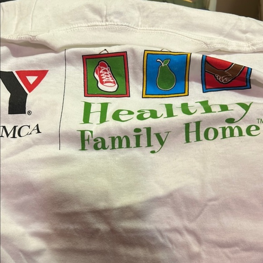 YMCA White Short Sleeve Tee